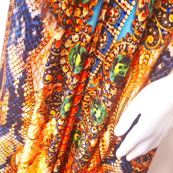 VENUS Island Prt Halter Hi-Lo Dress-S - Picture 4 of 9